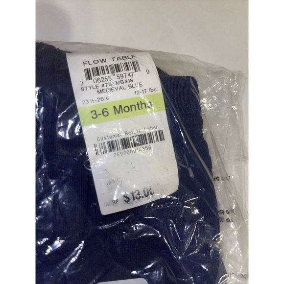 First Impressions Baby Girls' Solid Bermuda Shorts in Navy 3-6 Months - Picture 3 of 4